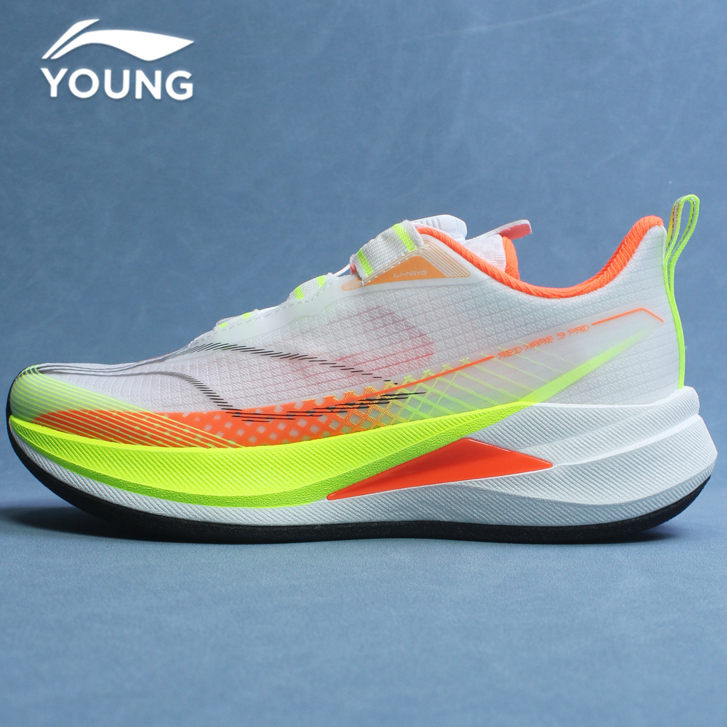 李宁男女童鞋2026春夏季中大童赤兔9pro䨻网面透气减震儿童跑步鞋主图