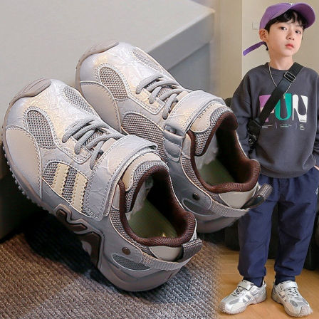 李宇新男童运动鞋2026春季新款儿童网面透气阿甘鞋男孩防滑跑步鞋