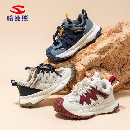 【香菇来了】哈比熊儿童运动鞋2026春夏透气跑步鞋