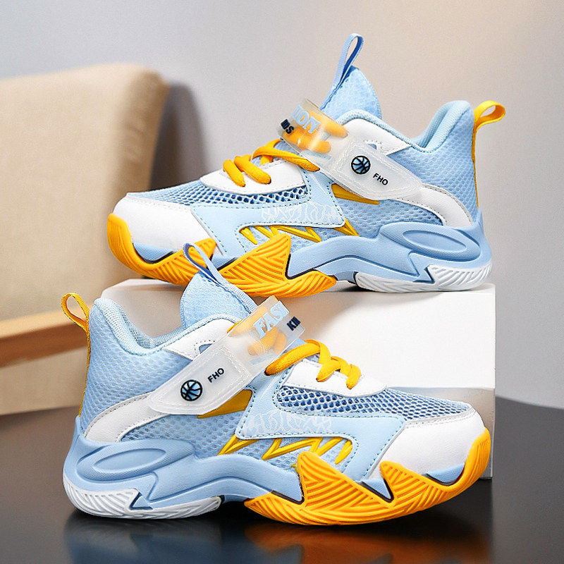 李宇新男童运动鞋2026新款夏季单网镂空透气儿童跑步篮球鞋中大童主图