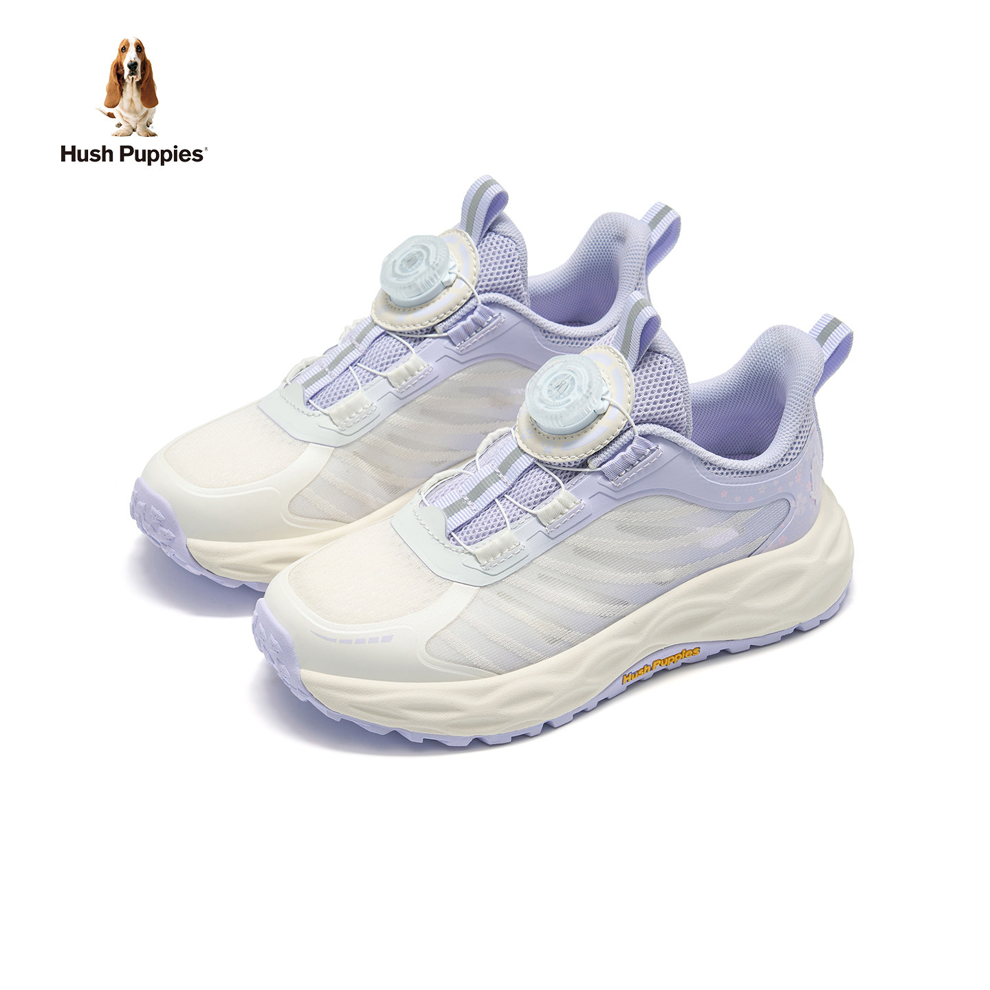 【稳核】暇步士童鞋女童鞋子网面透气鸢兰紫中大童旋钮扣跑步凉鞋主图