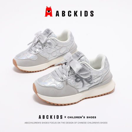 ABCkids童鞋女童软底运动鞋春季奶油甜美风跑鞋儿童防滑德训鞋女