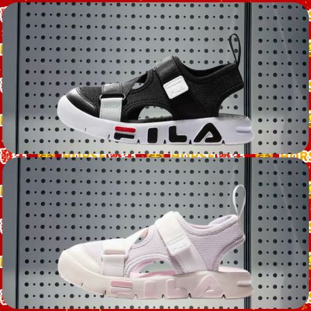 FILA斐乐儿童软糖凉鞋26夏男女小童魔术贴包头运动凉鞋K54B623803