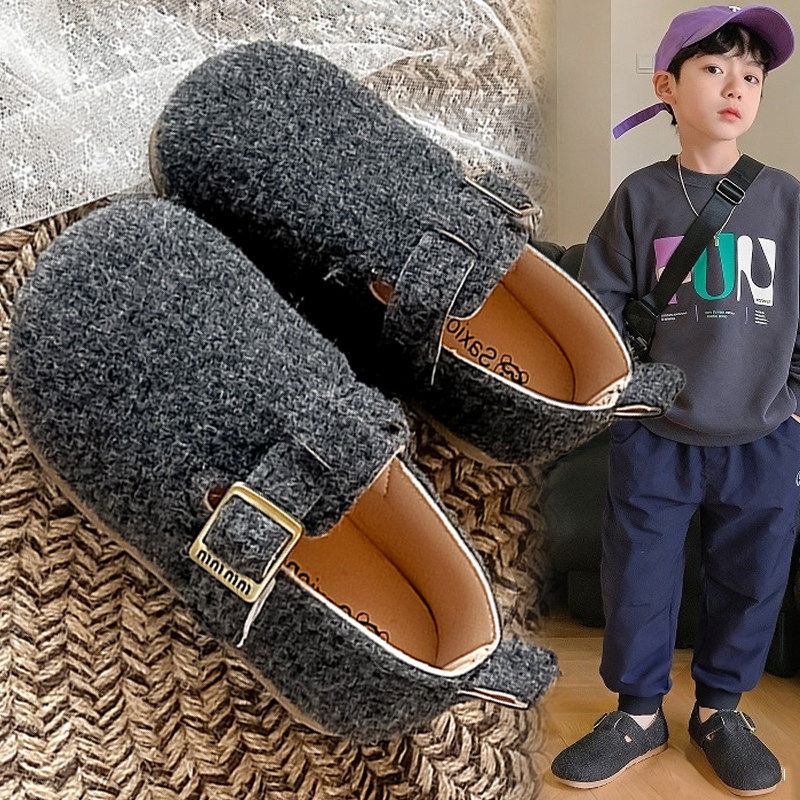 官网C&K男童小皮鞋2026春季新款儿童勃肯鞋子休闲一脚蹬豆豆单鞋主图