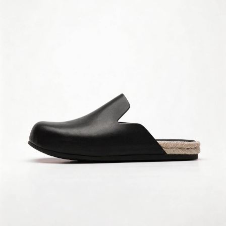 勃肯鞋男款2026新款夏季外穿皮鞋懒人一脚蹬透气穆勒鞋包头半拖鞋