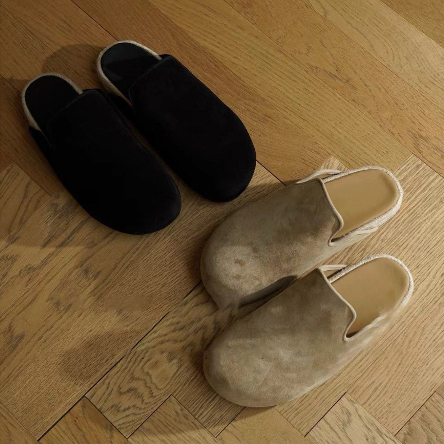 潮牌复古编织包头半拖鞋男勃肯鞋懒人一脚蹬厚底户外穆勒鞋女外穿主图