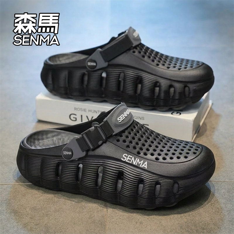 森马洞洞鞋男夏季潮流外穿防滑运动凉拖学生2026新款耐磨沙滩凉鞋主图