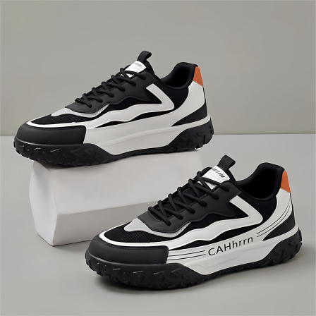 男鞋2026新款夏季潮流时尚厚底百搭休闲青少年旅游登山跑步运动鞋