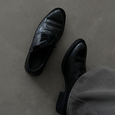 德比鞋男翘头高跟商务休闲厚底增高巫师鞋模特走秀尖头高跟皮鞋男