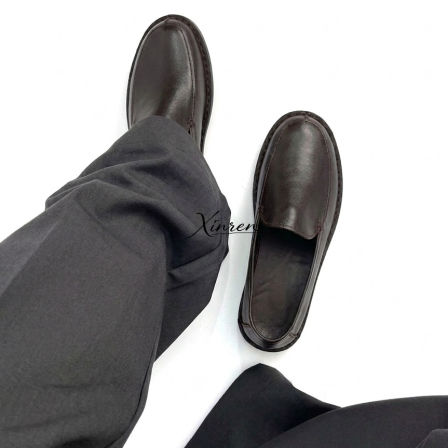 XINrEN TR意产小牛皮乐福皮鞋 优雅老钱 经典一脚蹬kenijima同款