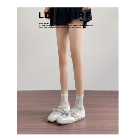 真皮~内增高芭蕾德训鞋女2026春季新款运动玛丽珍鞋薄底休闲单鞋