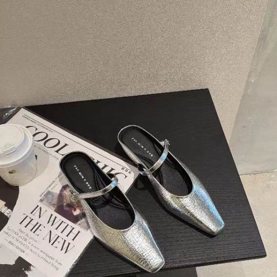 【支持退换】2026春季新款法式包头半拖鞋828331SSNR 3.18主图