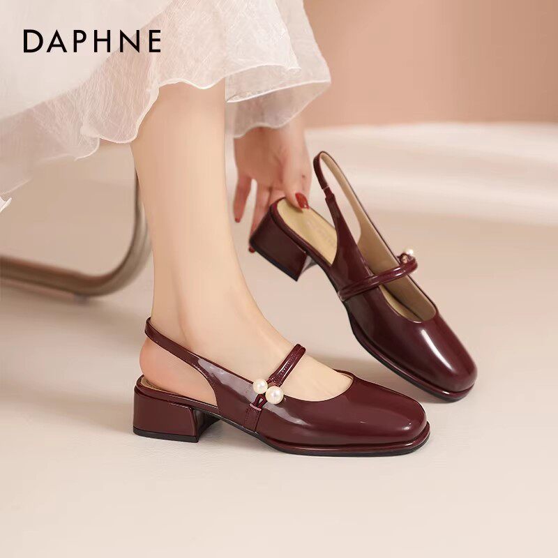 达芙妮单鞋女厚底小白鞋子女2026新款凉鞋春夏增高休闲玛丽珍女鞋主图