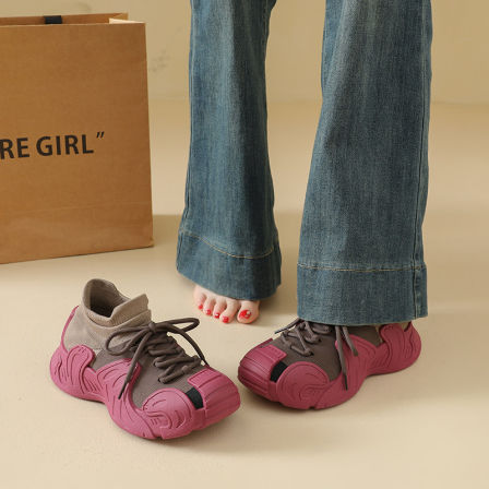 运动鞋女款2026新款春季透气飞织椰子鞋超轻便减震软底健身跑步鞋