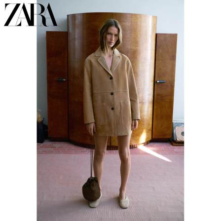ZARA2026春夏新品 女鞋 镀金属层编织平底圆头芭蕾鞋 2548710 091