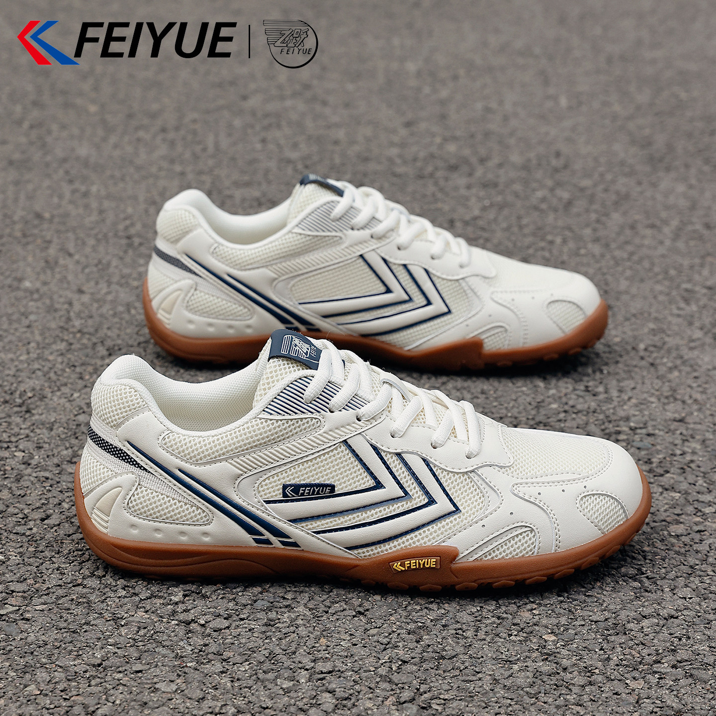 飞跃德训鞋男薄底2026新款夏季网面透气综合训练鞋网球羽毛球鞋男主图