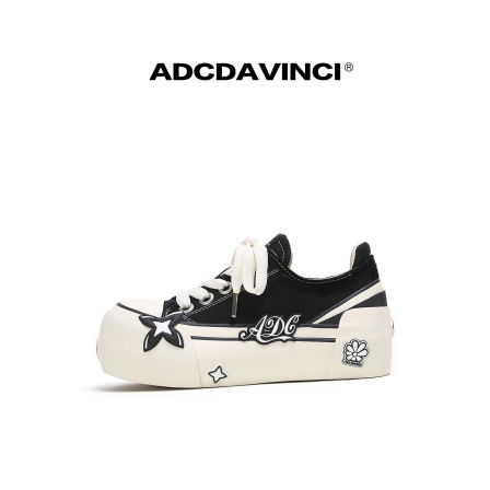 ADC达芬奇 小枕头系列 厚底硫化帆布鞋女 增高5.5cm防磨脚设计鞋