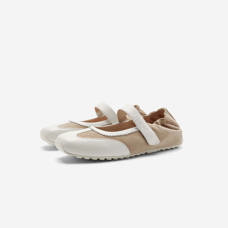 Nine West/玖熙芭蕾玛丽珍鞋女休闲软底一字扣带舒适魔术贴单鞋