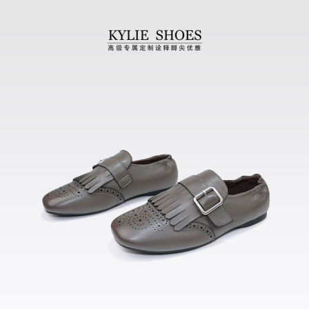 高高货！羊皮乐福鞋复古英伦风小皮鞋一脚蹬休闲鞋/半码拍小3.20