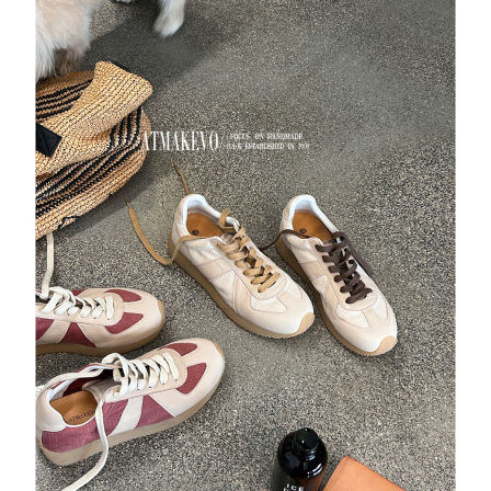 吕小布 | 春夏多巴胺德训鞋 真皮透气轻盈跑鞋防滑运动鞋阿甘鞋女