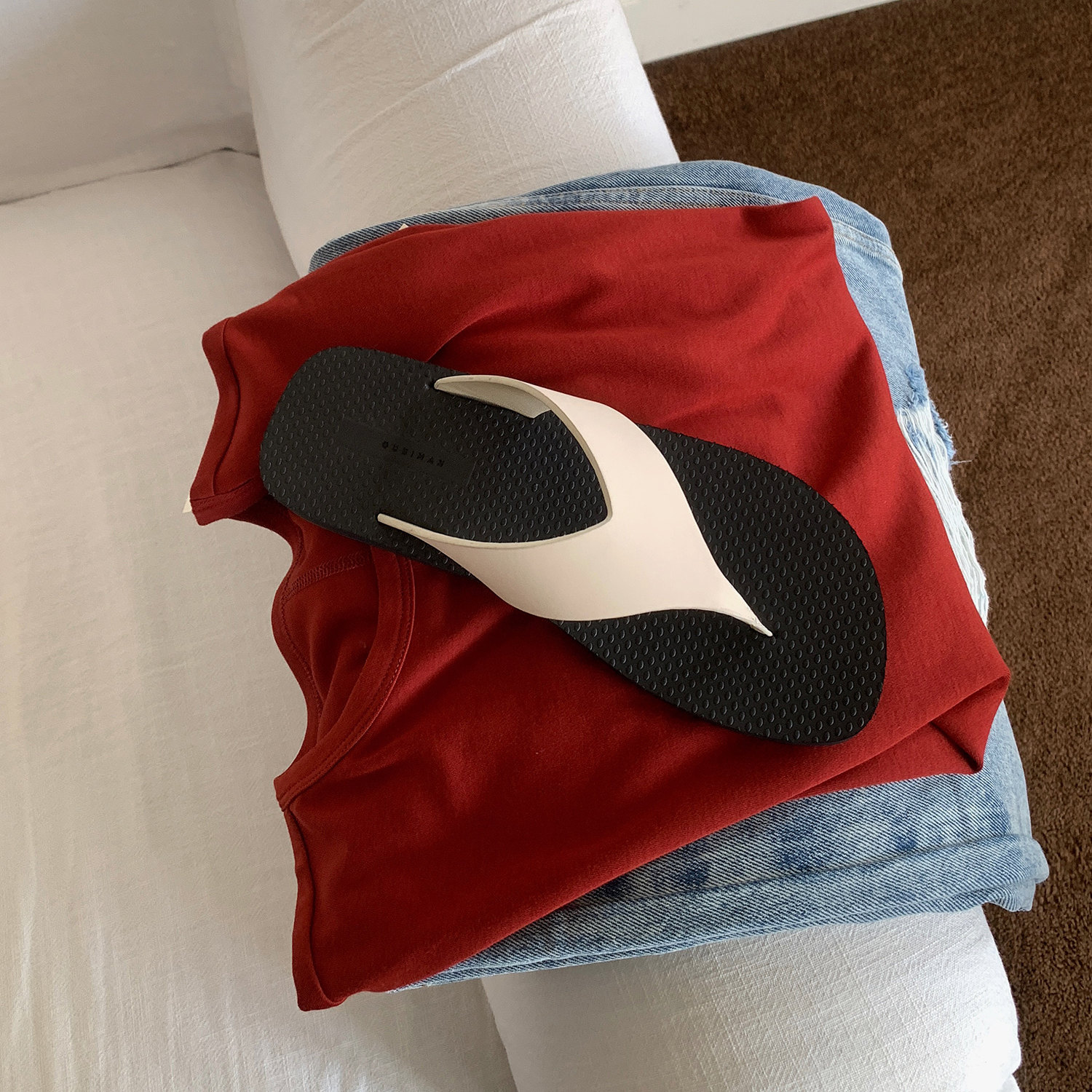 3.23日新品鞋大师网红同款2026夏季真皮夹脚人字拖鞋女外穿凉鞋主图