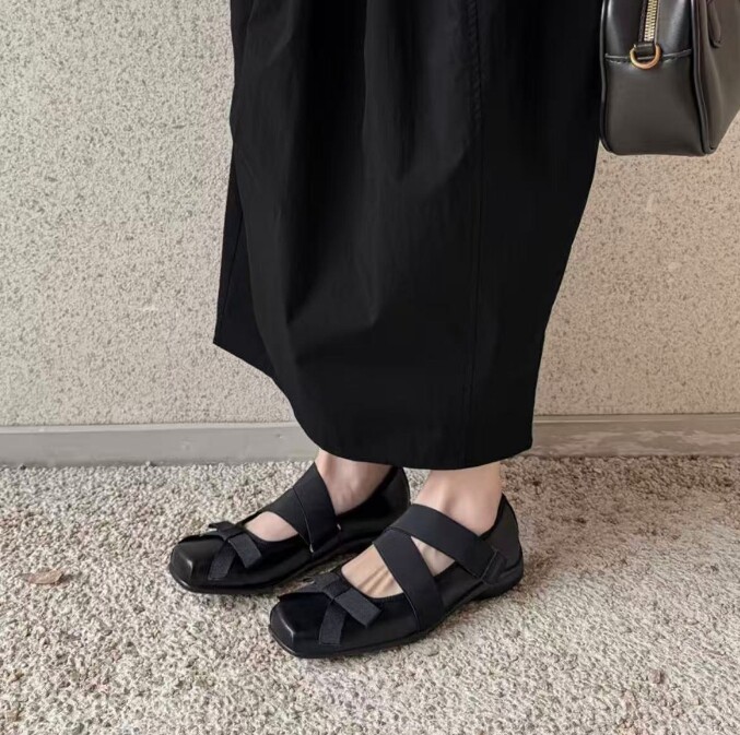 【openyy】爆款绑带玛丽珍芭蕾舞方头鞋GM07YLR2118主图