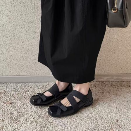 【openyy】爆款绑带玛丽珍芭蕾舞方头鞋GM07YLR2118