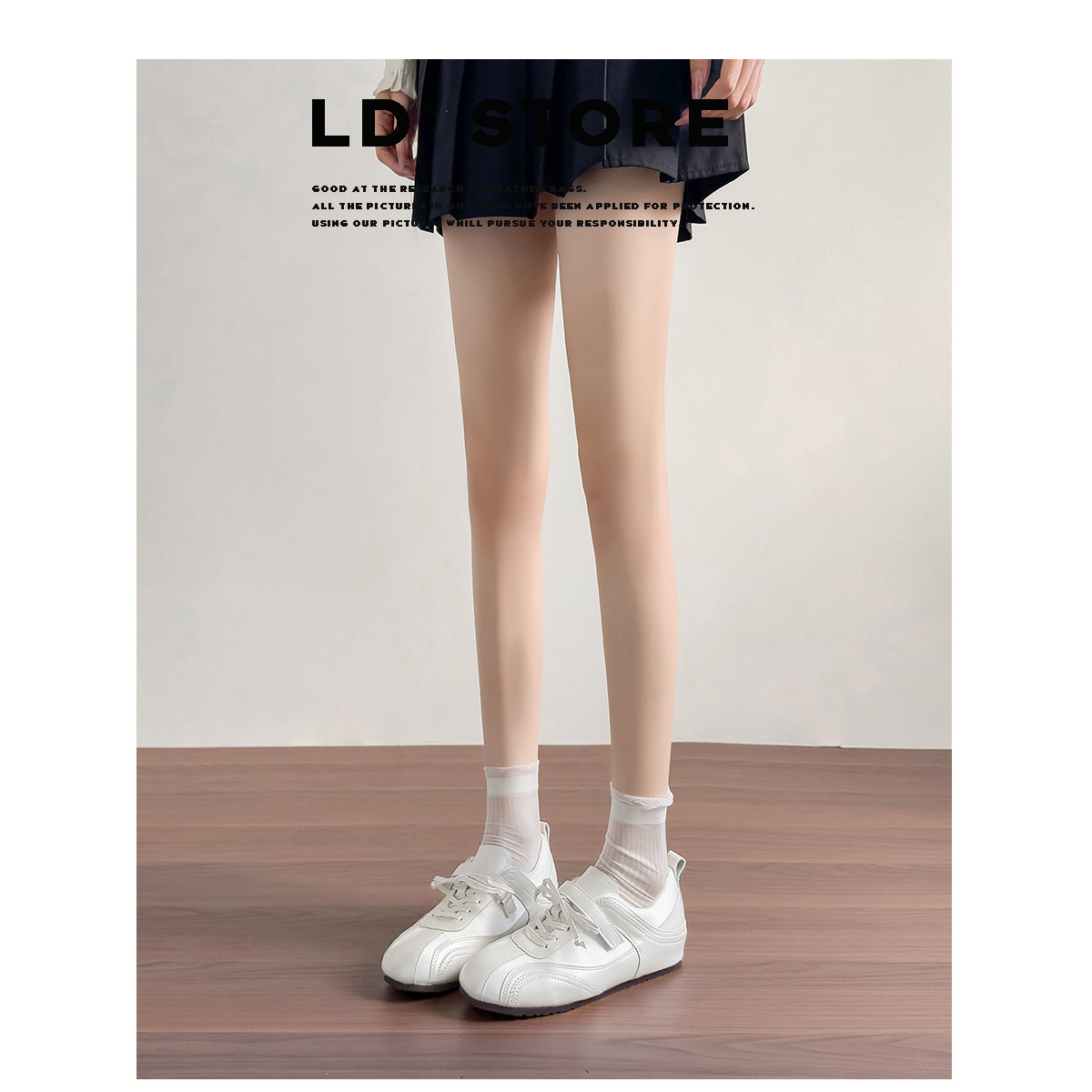 真皮~内增高芭蕾德训鞋女2026春练习生小白鞋运动玛丽珍休闲板鞋主图