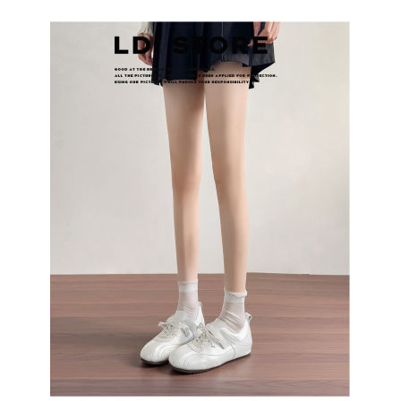 真皮~内增高芭蕾德训鞋女2026春练习生小白鞋运动玛丽珍休闲板鞋