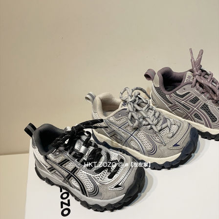 左左家儿童户外防滑轻便学生运动鞋2026春夏新款时尚男女童登山鞋