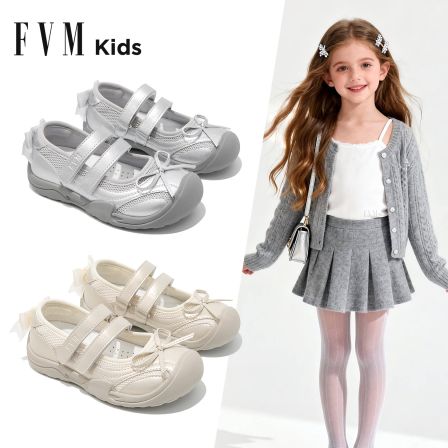 女童银色芭蕾鞋子儿童女宝运动网鞋2026新款夏季春夏大童网面透气