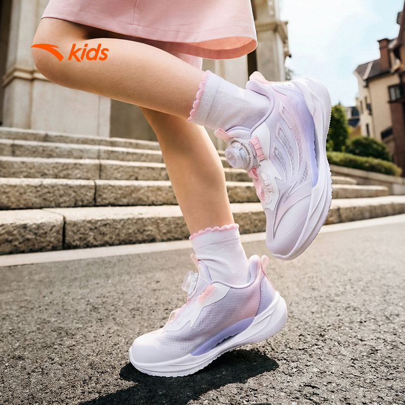 安踏儿童运动鞋驭风2女童跑鞋2026春夏款透气童鞋学生专业跑步鞋主图