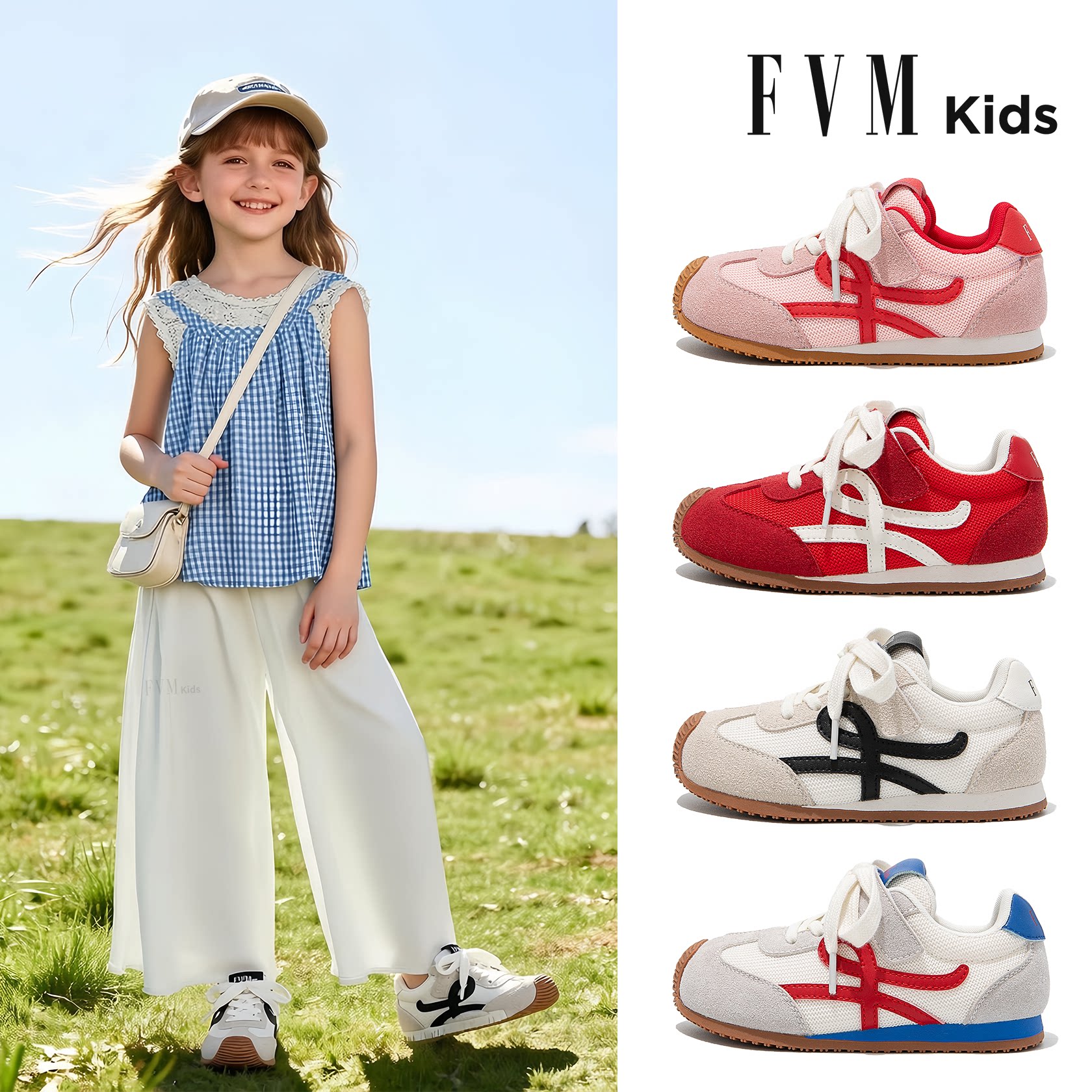 女童巨好看鞋子儿童德训运动鞋2026新款大童春季宝宝跑步夏款轻便主图