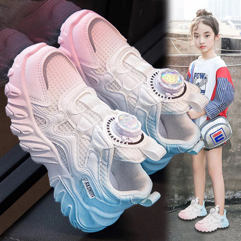 官网C&K女童运动鞋夏季2026新款儿童网面透气单网鞋小学生跑步鞋主图