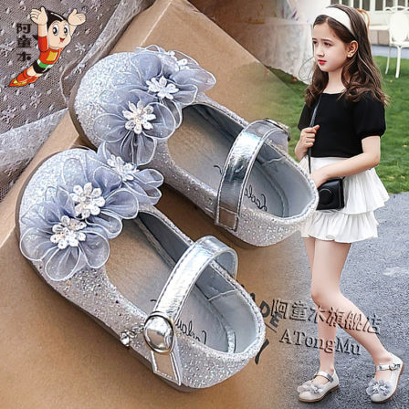 阿童木女童时尚小皮鞋2026新款夏季软底儿童鞋子女孩公主单鞋宝宝