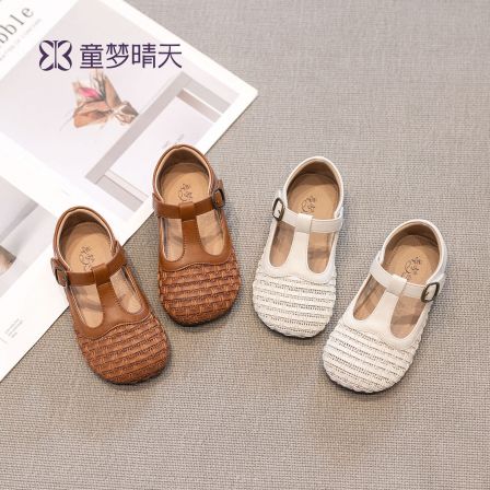 童梦晴天公主鞋女童2026新款春季儿童皮鞋女宝宝单鞋洋气凉鞋春夏