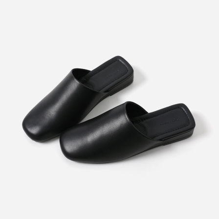 EL09007 茉莉雅集 经典百搭方圆头舒适一脚蹬拖鞋春夏女