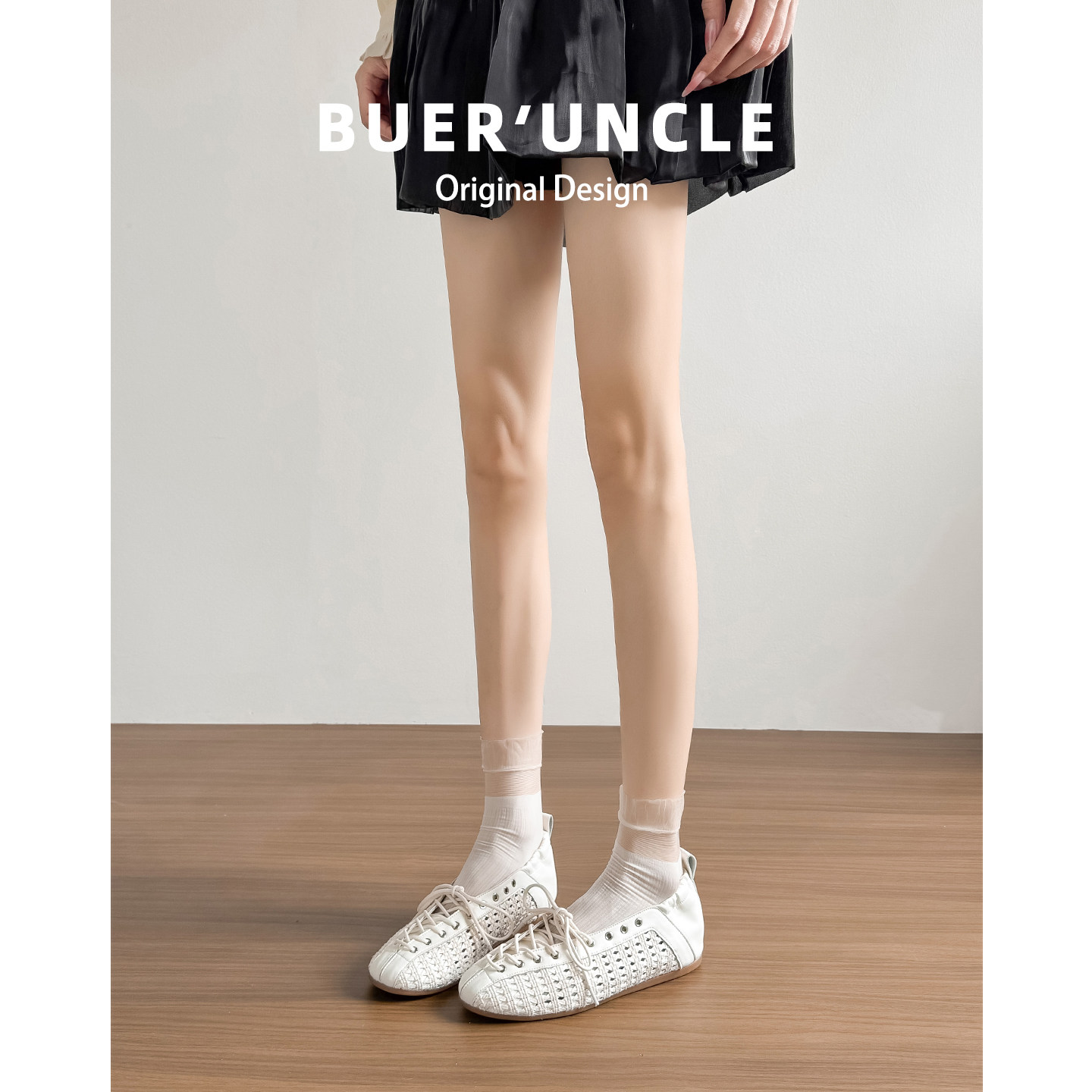 真皮~复古芭蕾玛丽珍内增高单鞋女2026新款系带法式镂空编织凉鞋主图