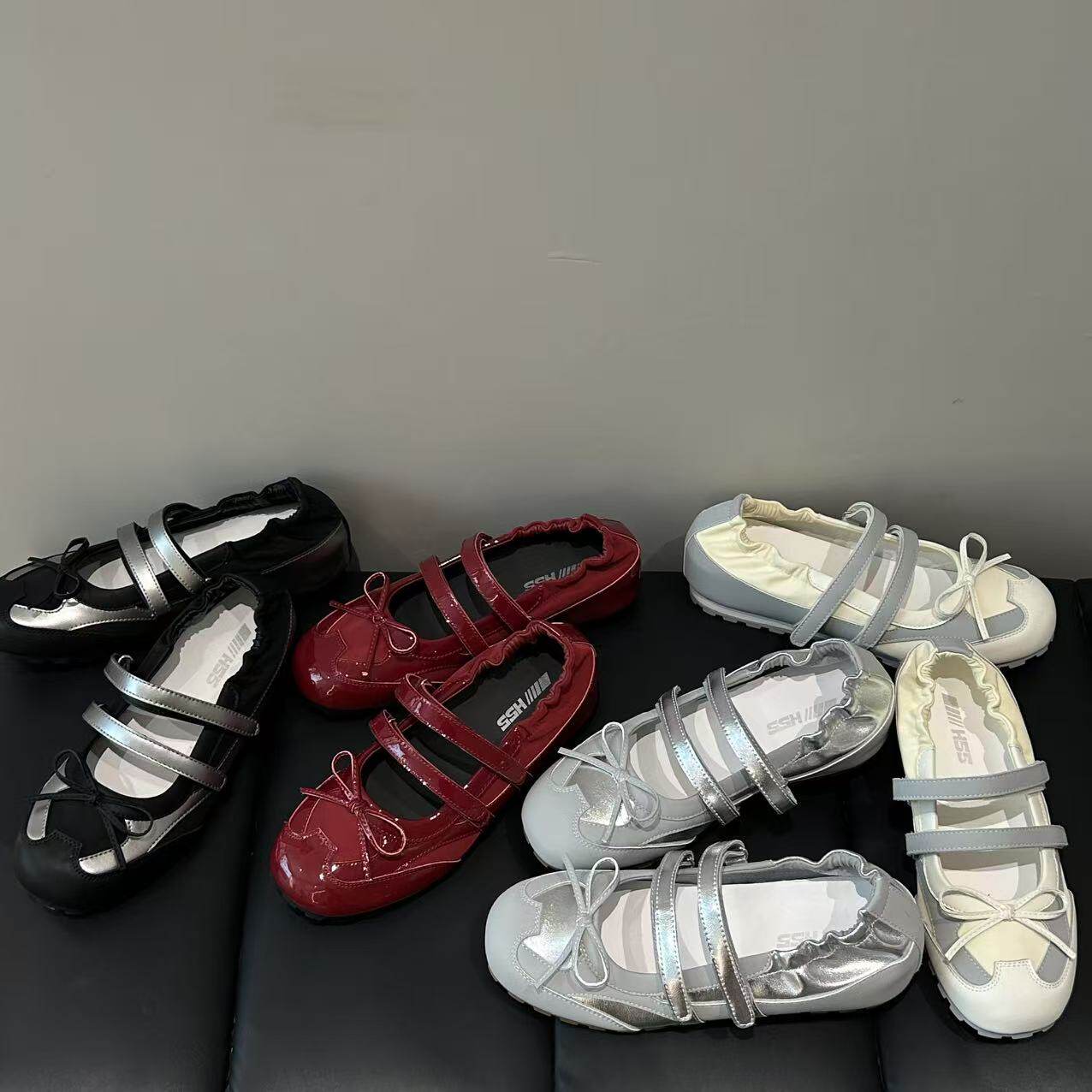 H55女鞋精灵旅社2026春夏新款甜酷风时尚百搭蝴蝶结玛丽珍德训鞋主图