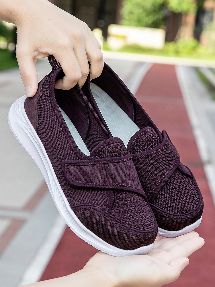 张凯丽老人鞋女2026夏季透气大尺码一脚蹬妈妈鞋轻便舒适老北京布鞋主图