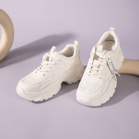 K姐 放轻松网面老爹鞋 轻盈舒适增高显瘦时尚运动休闲鞋女鞋