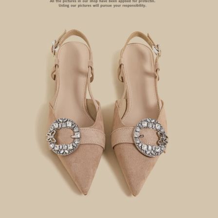 3.26小榴莲【跑单限购】跟2cm尖头法式单鞋H3353-5 H809