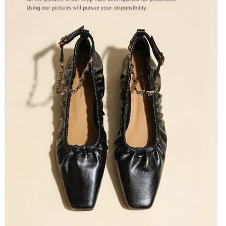 3.28小榴莲【跑单限购】法式褶皱单鞋H967-6 H809