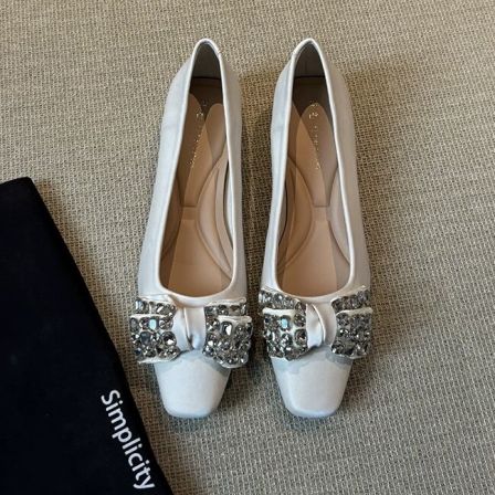 3.25小榴莲【跑单限购】跟4cm法式水钻单鞋H8569-13 H809