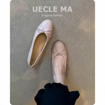 羊皮版~内增高法式玛丽珍鞋复古绝美不累脚配裙子浅口气质单鞋女