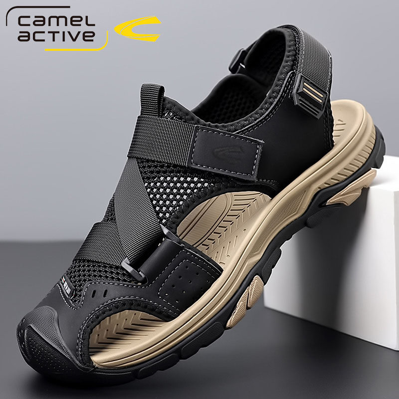 德国骆驼动感凉鞋男夏季透气运动休闲鞋防滑耐磨洞洞鞋户外沙滩鞋主图