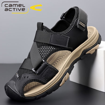 德国骆驼动感凉鞋男夏季透气运动休闲鞋防滑耐磨洞洞鞋户外沙滩鞋