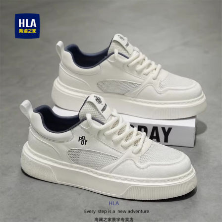 海澜之家鞋子男鞋2026新款夏季潮流时尚男士休闲运动透气小白板鞋