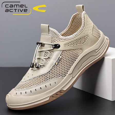 德国骆驼动感男鞋夏季百搭透气网面洞洞鞋防滑耐磨轻便户外溯溪鞋