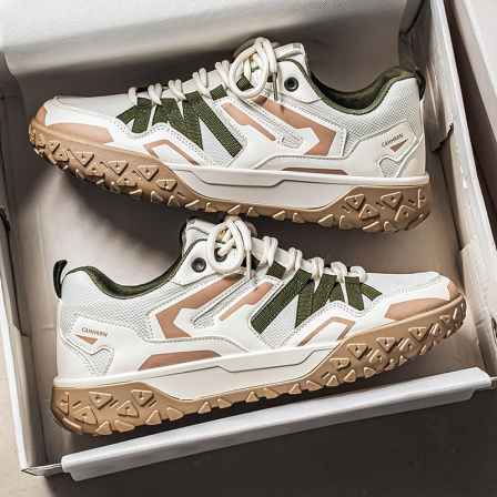 男鞋2026新款夏季透气休闲运动户外防滑耐磨徒步登山厚底老爹潮鞋